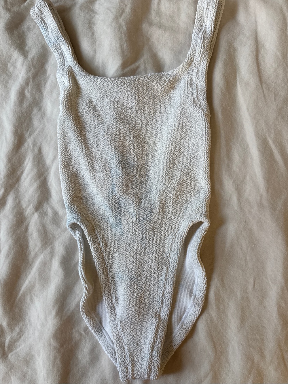 Hunza G white swimsuit